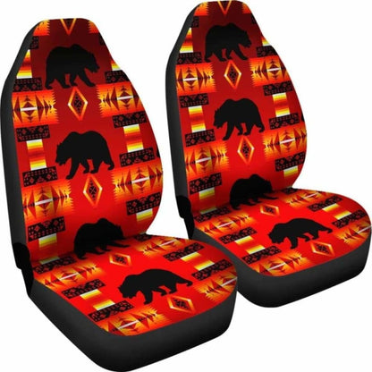 Seven Tribes Red Bear Car Seat Covers 153908 - YourCarButBetter
