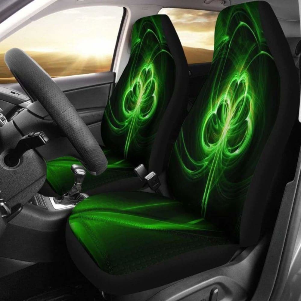 Shamrock Fractal Car Seat Covers 154230 - YourCarButBetter