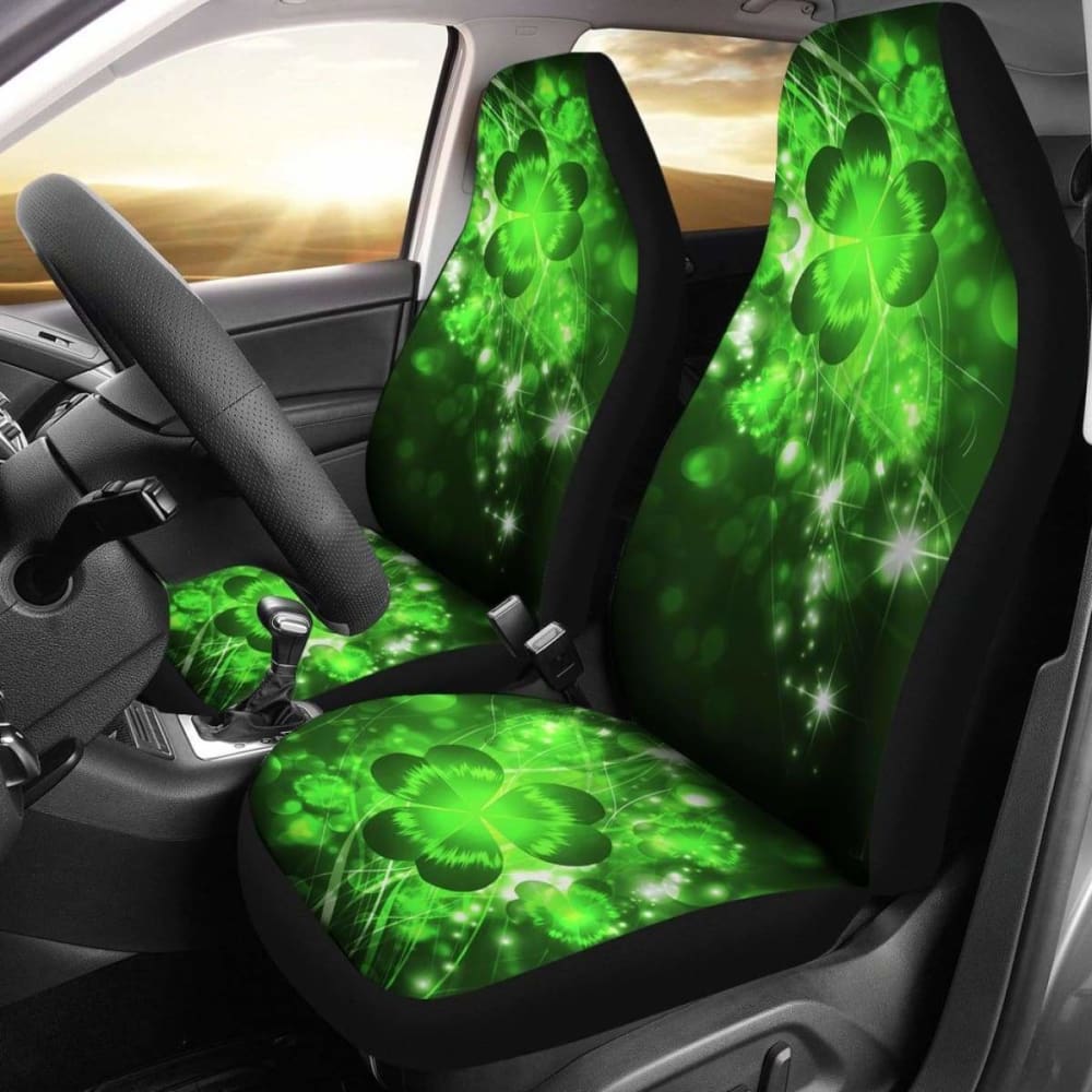 Shamrock Irish Light Car Seat Covers Amazing Gift Ideas 210202 - YourCarButBetter