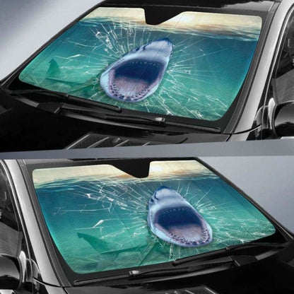 Shark 3D Car Sun Shades 085424 - YourCarButBetter