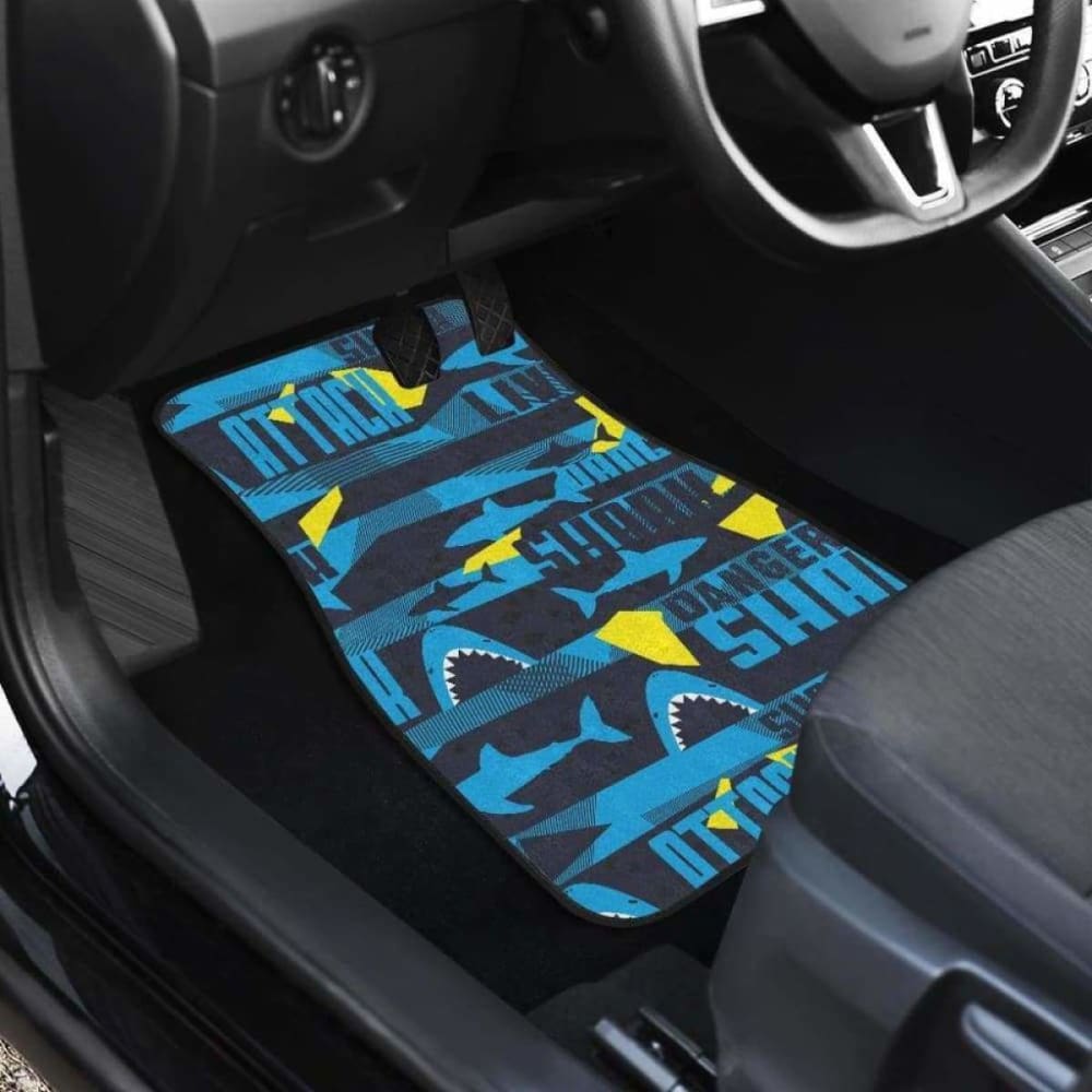 Shark Dangerous Front And Back Car Mats 102802 - YourCarButBetter