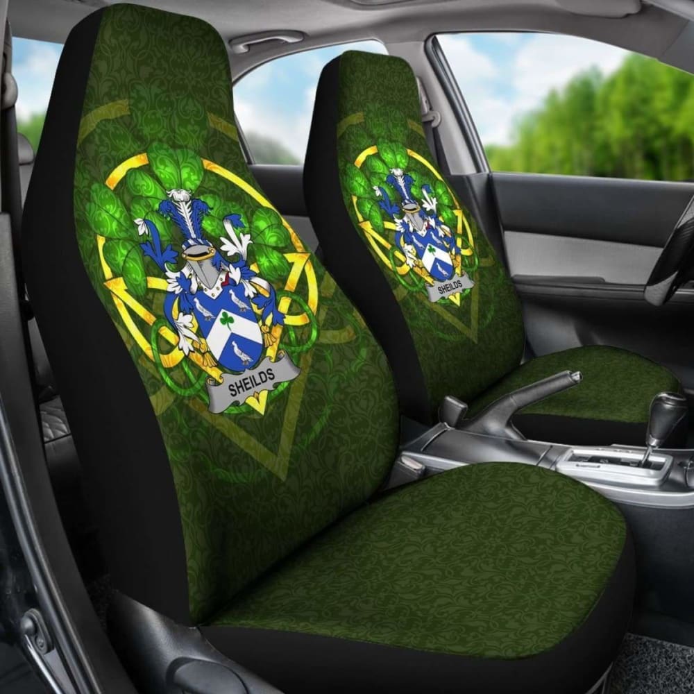 Sheilds Ireland Car Seat Cover Celtic Shamrock (Set Of Two) 154230 - YourCarButBetter