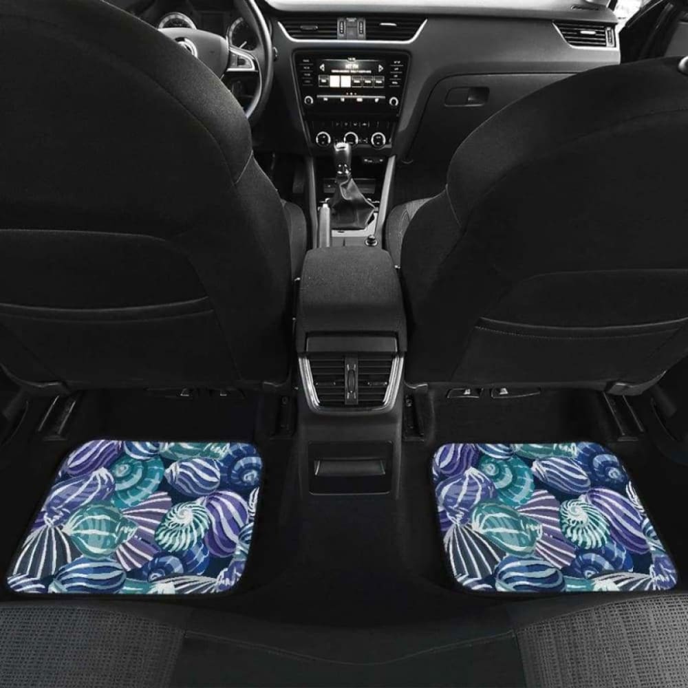 Shell Design Pattern Front And Back Car Mats 174914 - YourCarButBetter