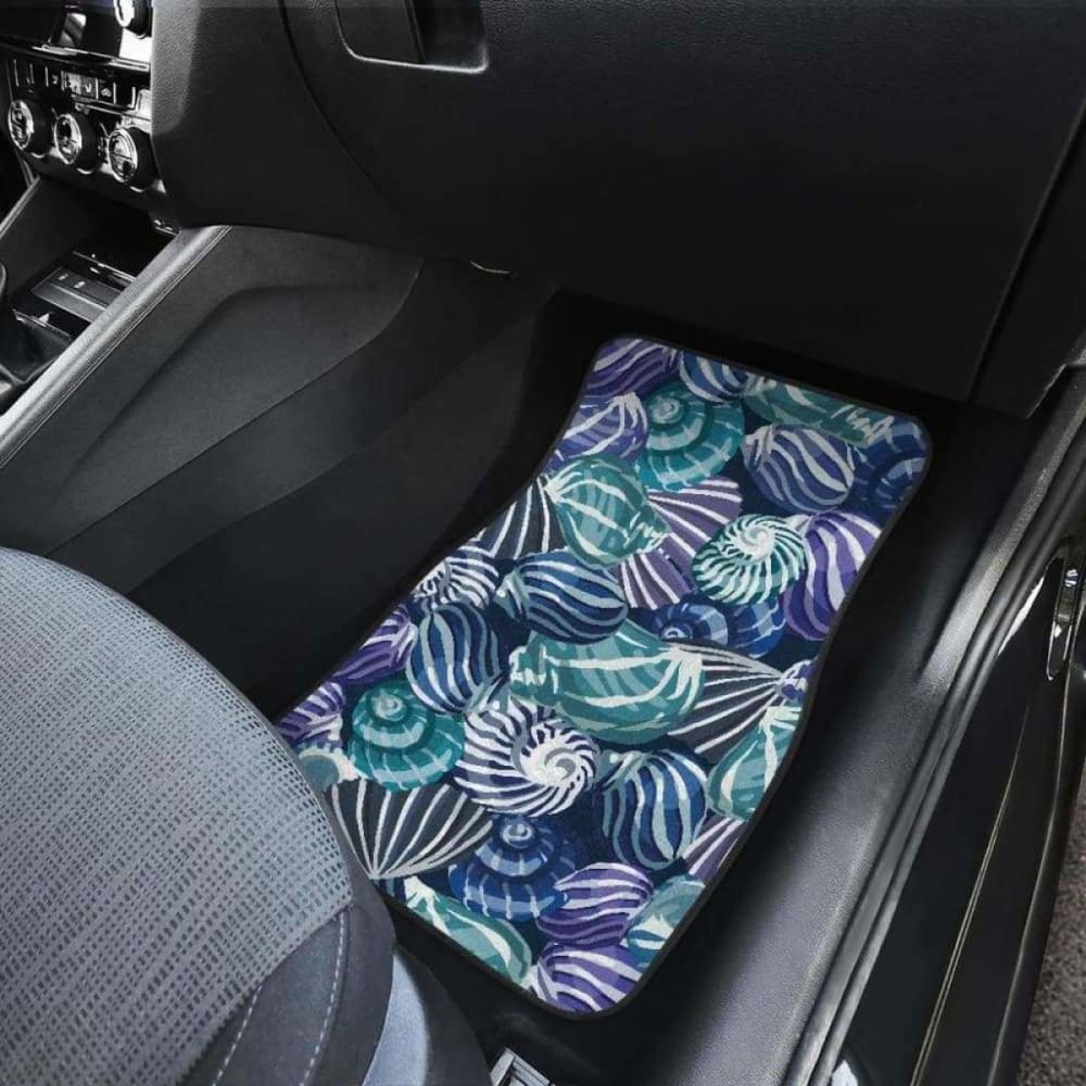 Shell Design Pattern Front And Back Car Mats 174914 - YourCarButBetter