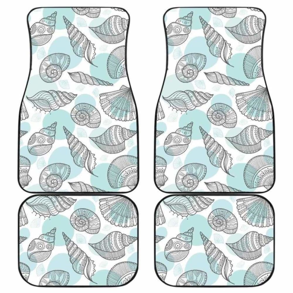 Shell Polynesian Tribal Front And Back Car Mats 174914 - YourCarButBetter