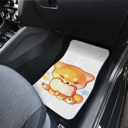 Shiba Inu Smile Dog Chibi Art Animal Car Floor Mats 090629 - YourCarButBetter