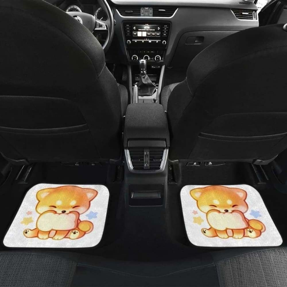 Shiba Inu Smile Dog Chibi Art Animal Car Floor Mats 090629 - YourCarButBetter
