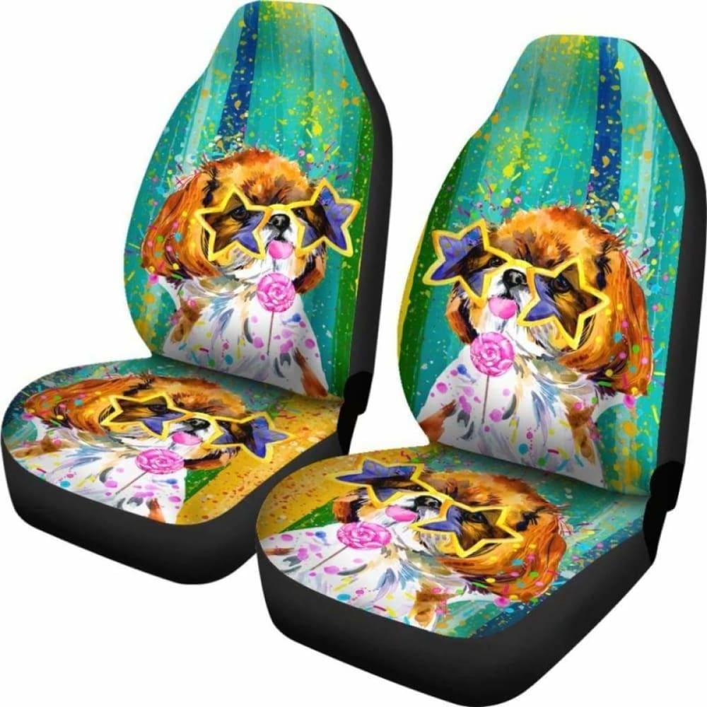 Shih Tzu Car Seat Covers 020 112428 - YourCarButBetter