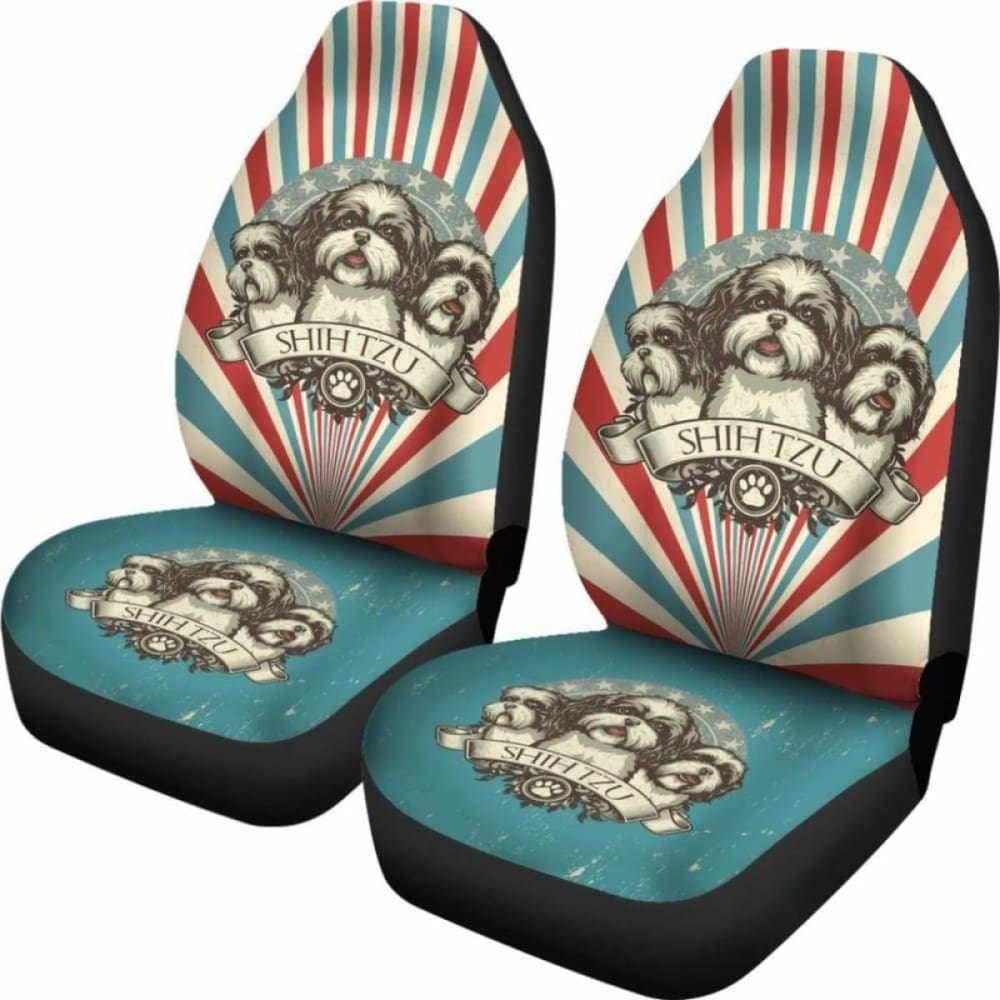 Shih Tzu Car Seat Covers 050 112428 - YourCarButBetter