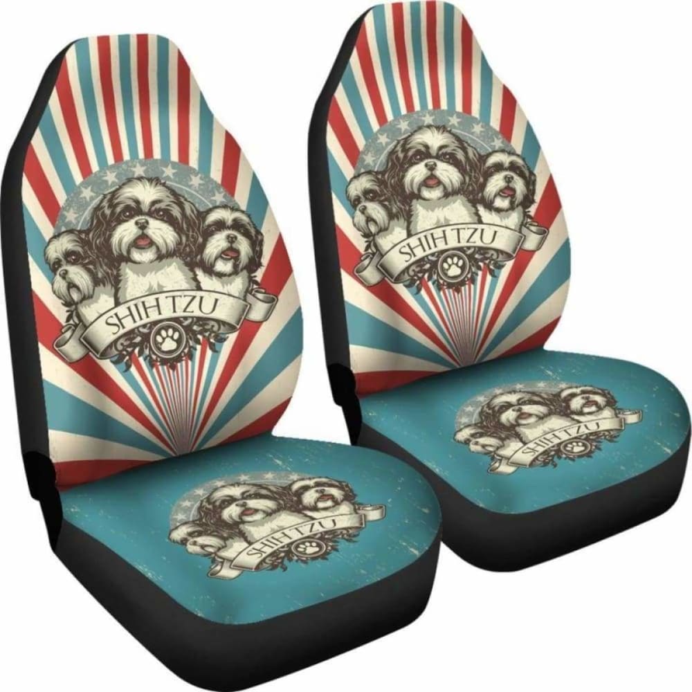 Shih Tzu Car Seat Covers 050 112428 - YourCarButBetter