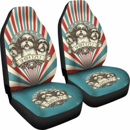 Shih Tzu Car Seat Covers 050 112428 - YourCarButBetter
