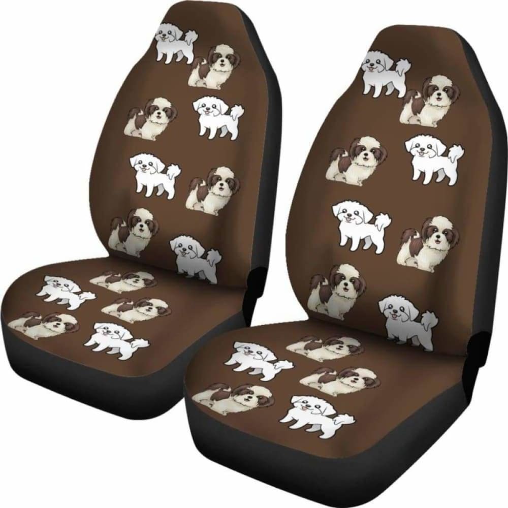 Shih Tzu Maltese Car Seat Cover 112428 - YourCarButBetter