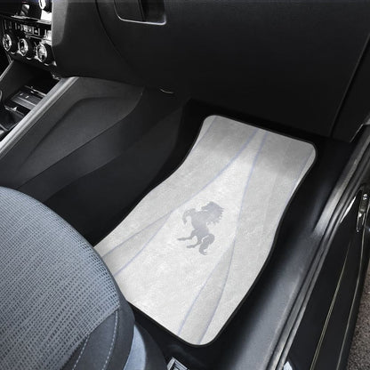 Shine Silver Horse Mustang Metallic Style Printed Amazing Gift Ideas Car Floor Mats 211407 - YourCarButBetter