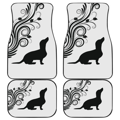 Silhouette Dachshund Car Floor Mats Car Accessories Gift For Dog Lovers - Make Your Own Styles