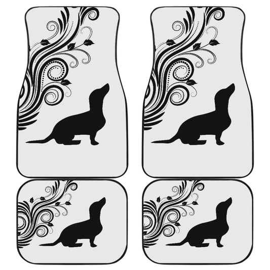 Silhouette Dachshund Car Floor Mats Car Accessories Gift For Dog Lovers - Make Your Own Styles