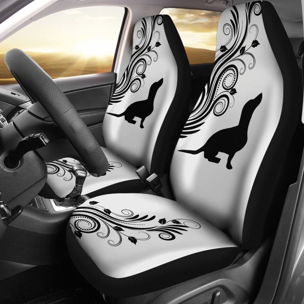Silhouette Dachshund Car Seat Covers Car Accessories Gift For Dog Lovers 210301 - YourCarButBetter