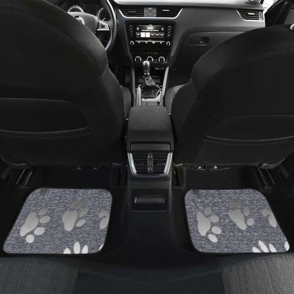 Silver Bones And Paws Cute Car Floor Mat 161012