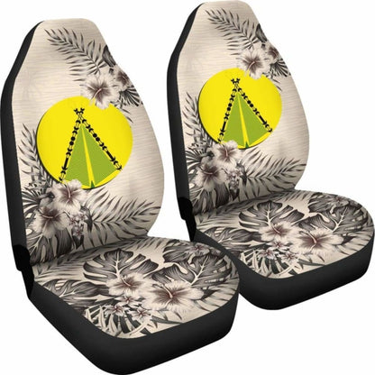 (Sivage) Wallis And Futuna Car Seat Covers The Beige Hibiscus (Set Of Two) 7 232125 - YourCarButBetter