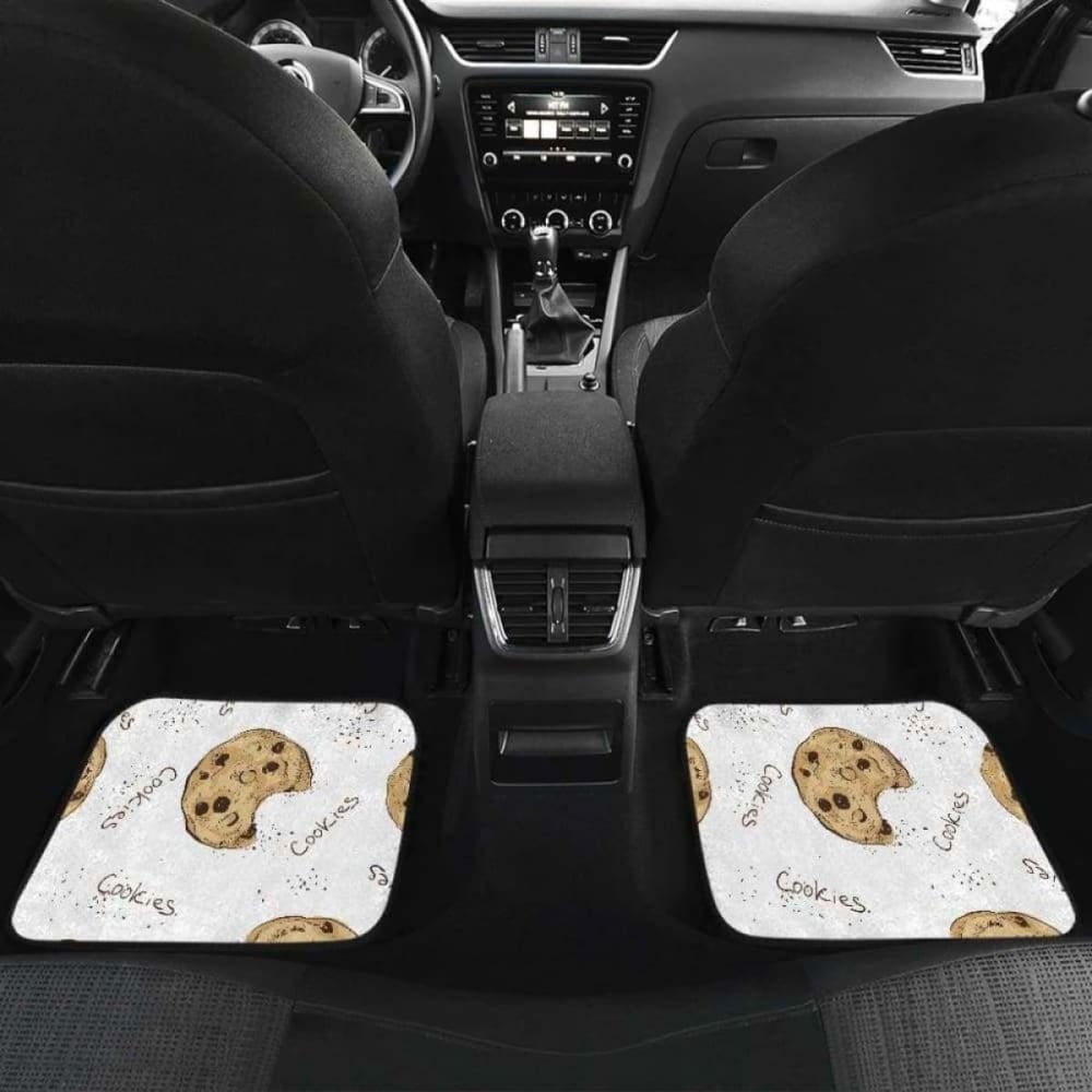 Sketch Style Cookie Pattern Front And Back Car Mats 103406 - YourCarButBetter