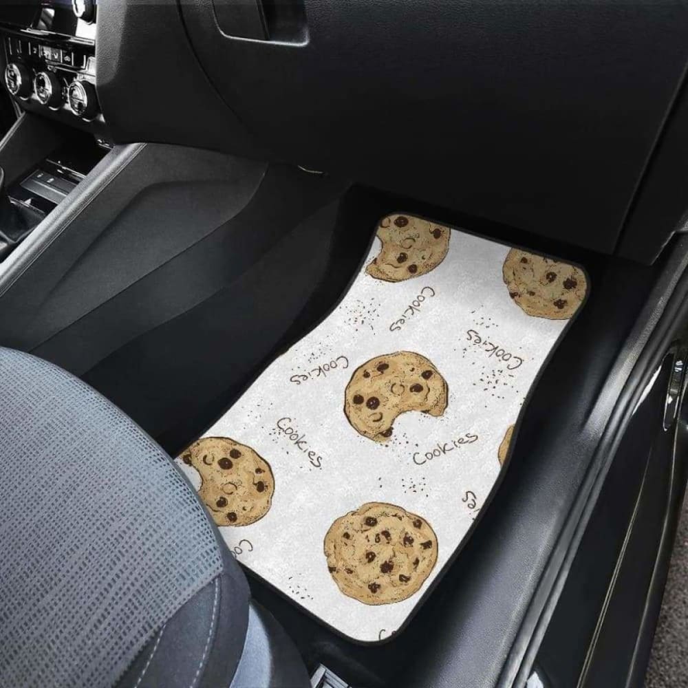 Sketch Style Cookie Pattern Front And Back Car Mats 103406 - YourCarButBetter