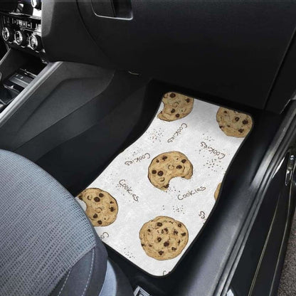 Sketch Style Cookie Pattern Front And Back Car Mats 103406 - YourCarButBetter