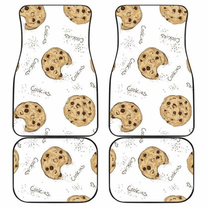 Sketch Style Cookie Pattern Front And Back Car Mats 103406 - YourCarButBetter
