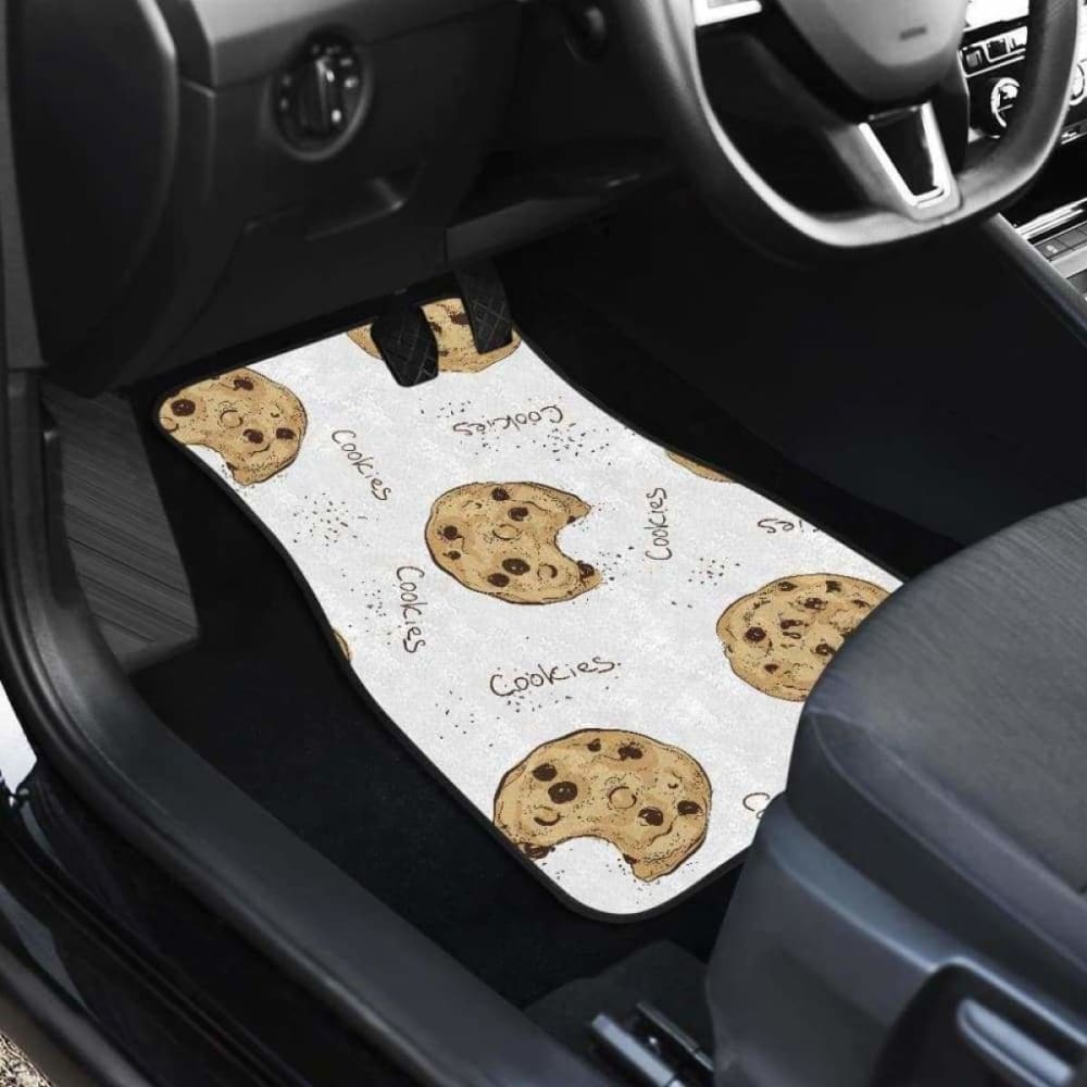 Sketch Style Cookie Pattern Front And Back Car Mats 103406 - YourCarButBetter