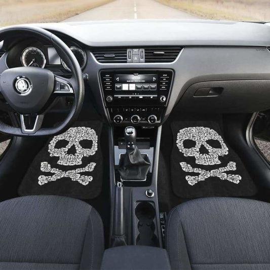 Skull Bears Car Floor Mats 153908 - YourCarButBetter