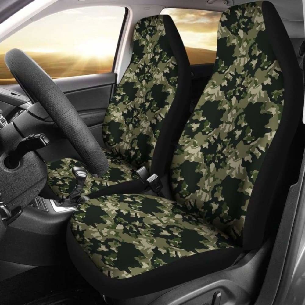 Skull Camouflage Camo Design Car Seat Covers 113208