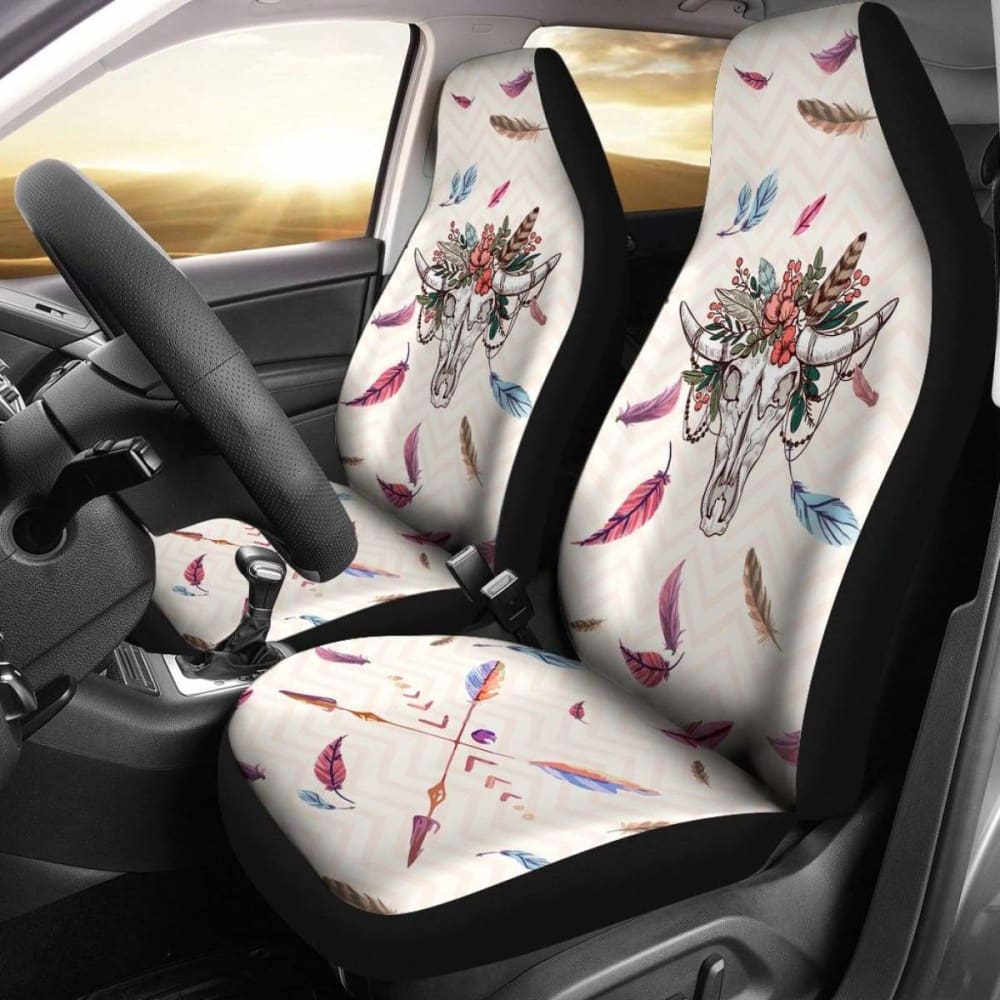 Skull Cow-2 Car Seat Covers 144730