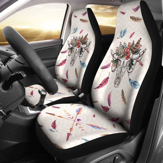 Skull Cow-2 Car Seat Covers 144730