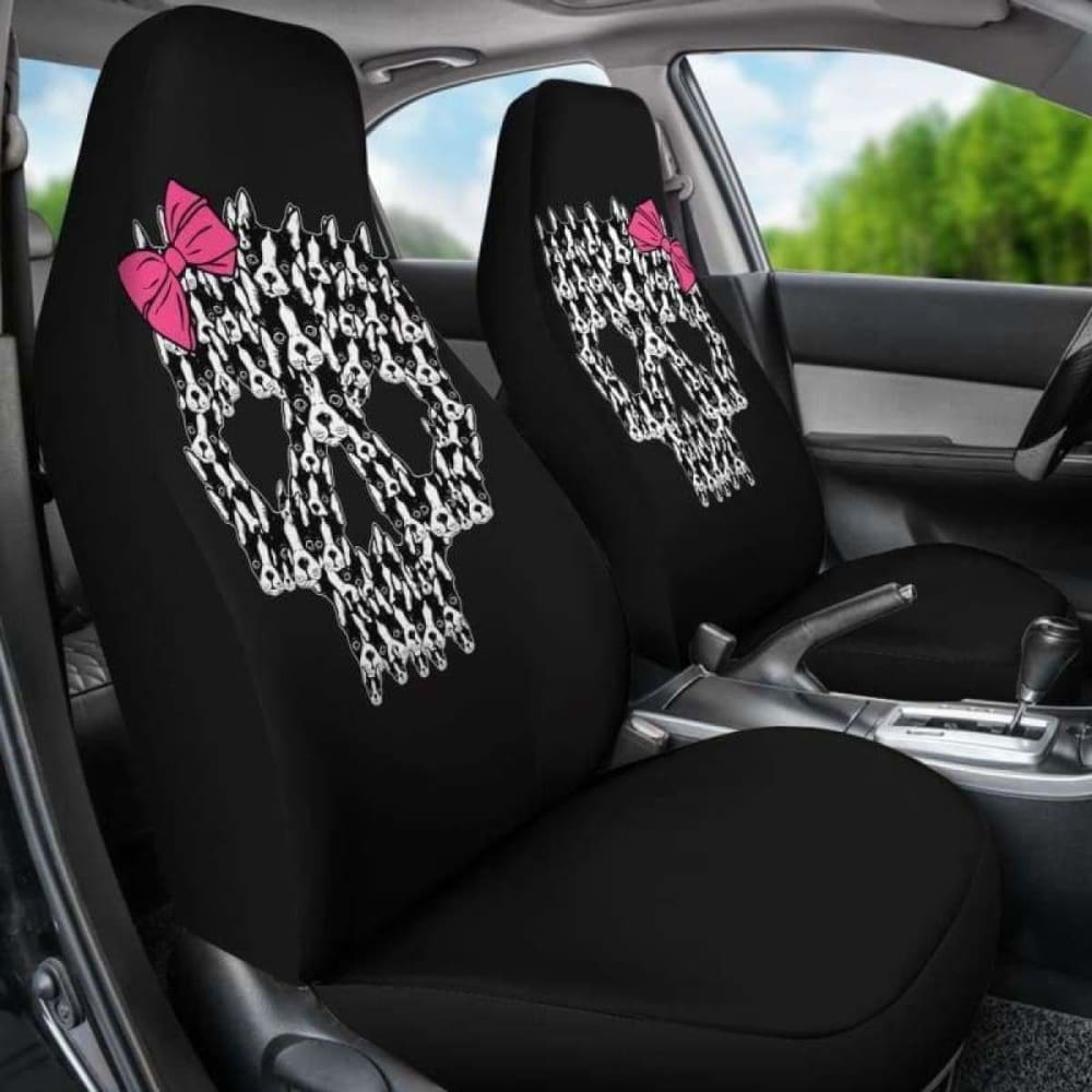 Skull Dogs Car Seat Covers 112428 - YourCarButBetter