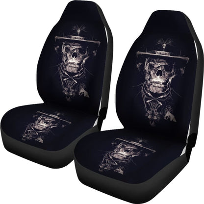Skull Gift 3D Skull Car Seat Covers 093223 - YourCarButBetter