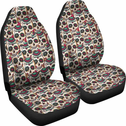 Skull Heart Art Car Seat Covers Amazing Gift Ideas 174914 - YourCarButBetter