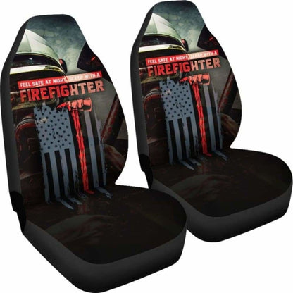 Sleep With A Firefighter Car Seat Covers 101211