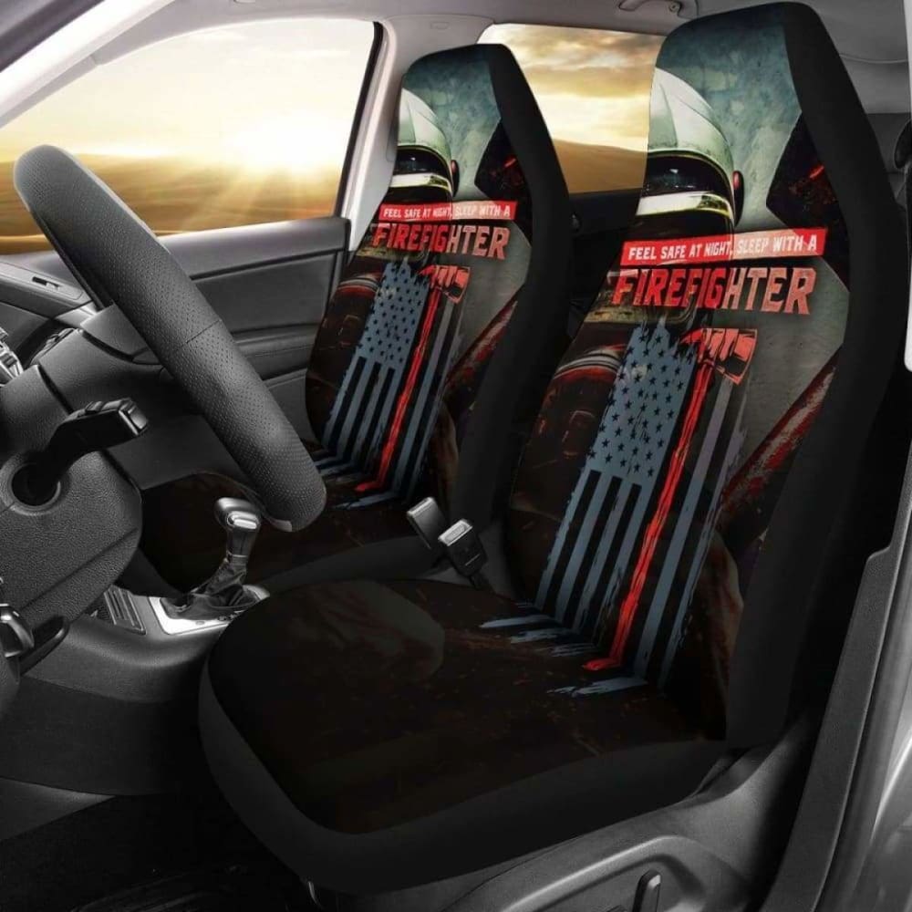 Sleep With A Firefighter Car Seat Covers 101211