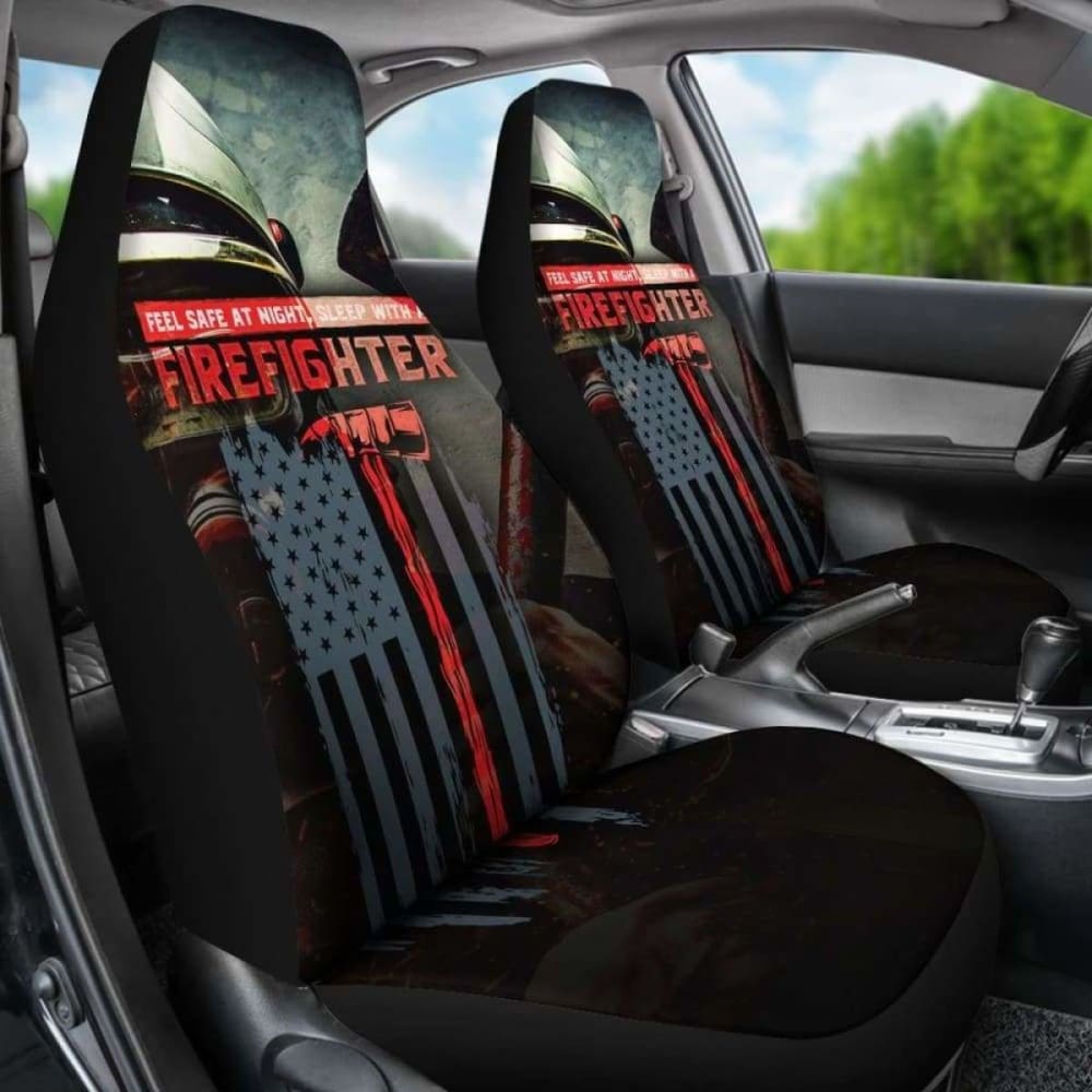 Sleep With A Firefighter Car Seat Covers 101211