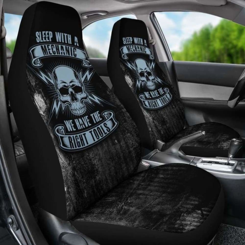 Sleep With A Mechanic Car Seat Covers 174914 - YourCarButBetter