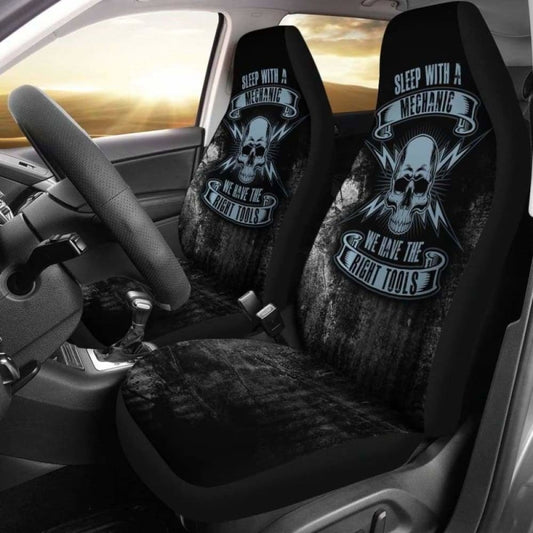 Sleep With A Mechanic Car Seat Covers 174914 - YourCarButBetter