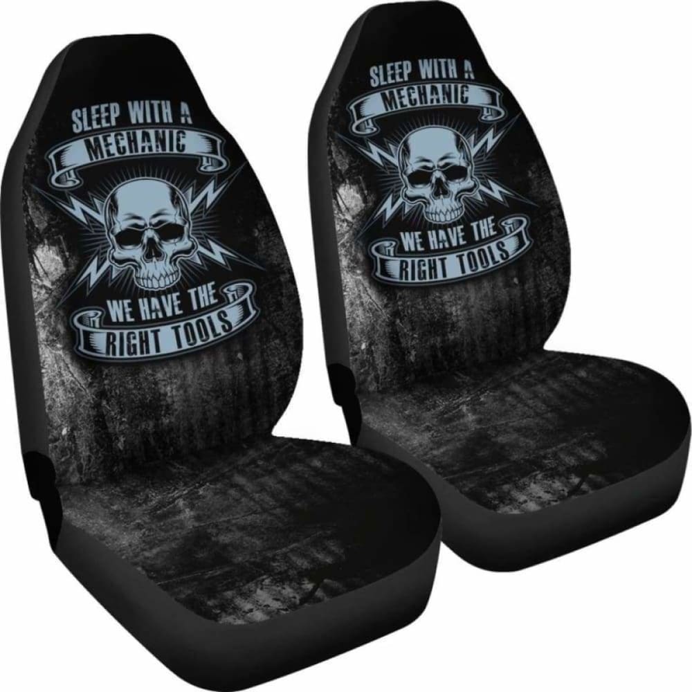 Sleep With A Mechanic Car Seat Covers 174914 - YourCarButBetter
