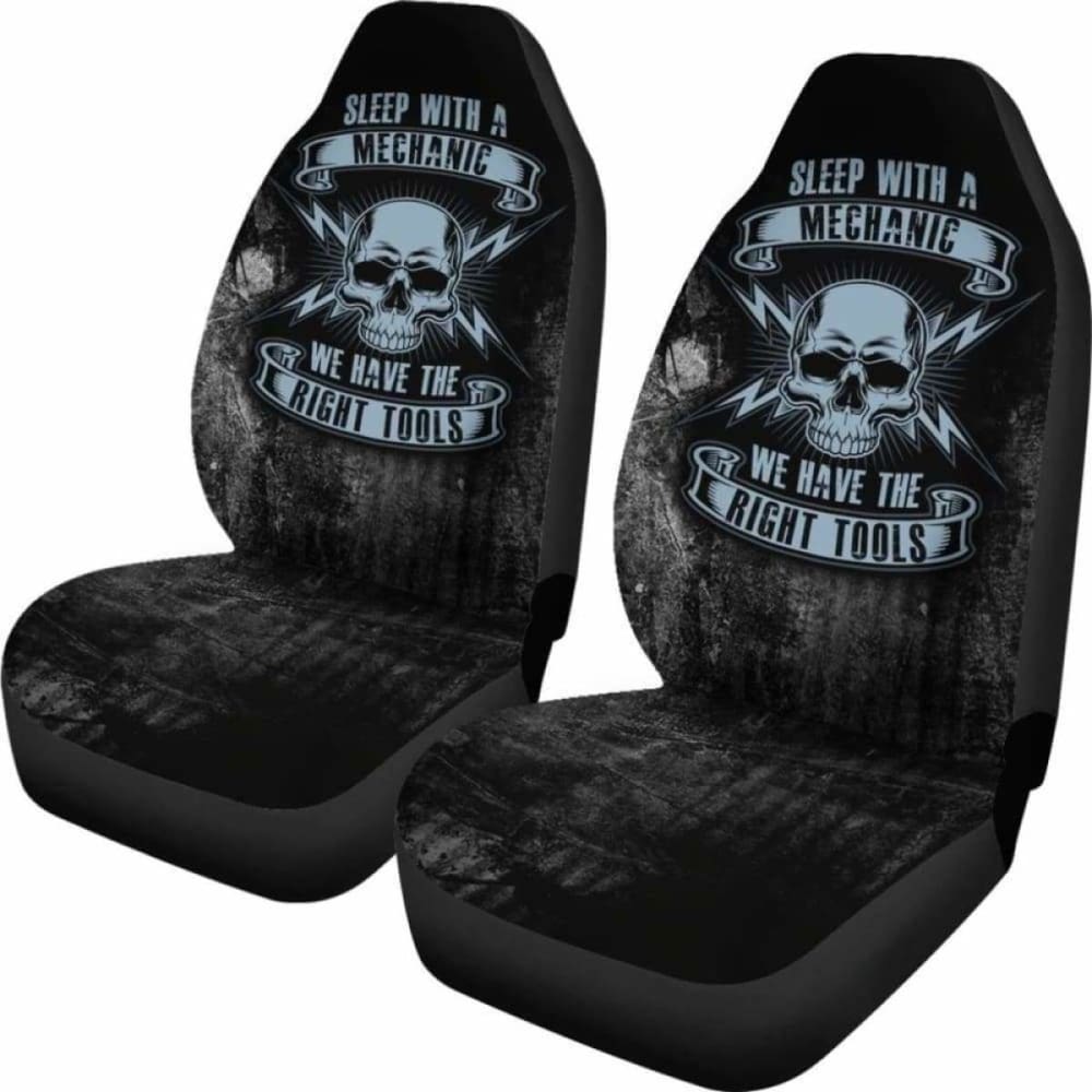 Sleep With A Mechanic Car Seat Covers 174914 - YourCarButBetter