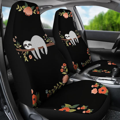 Sloth And Lazy Mission Fall In Sleep Car Seat Covers 211001 - YourCarButBetter