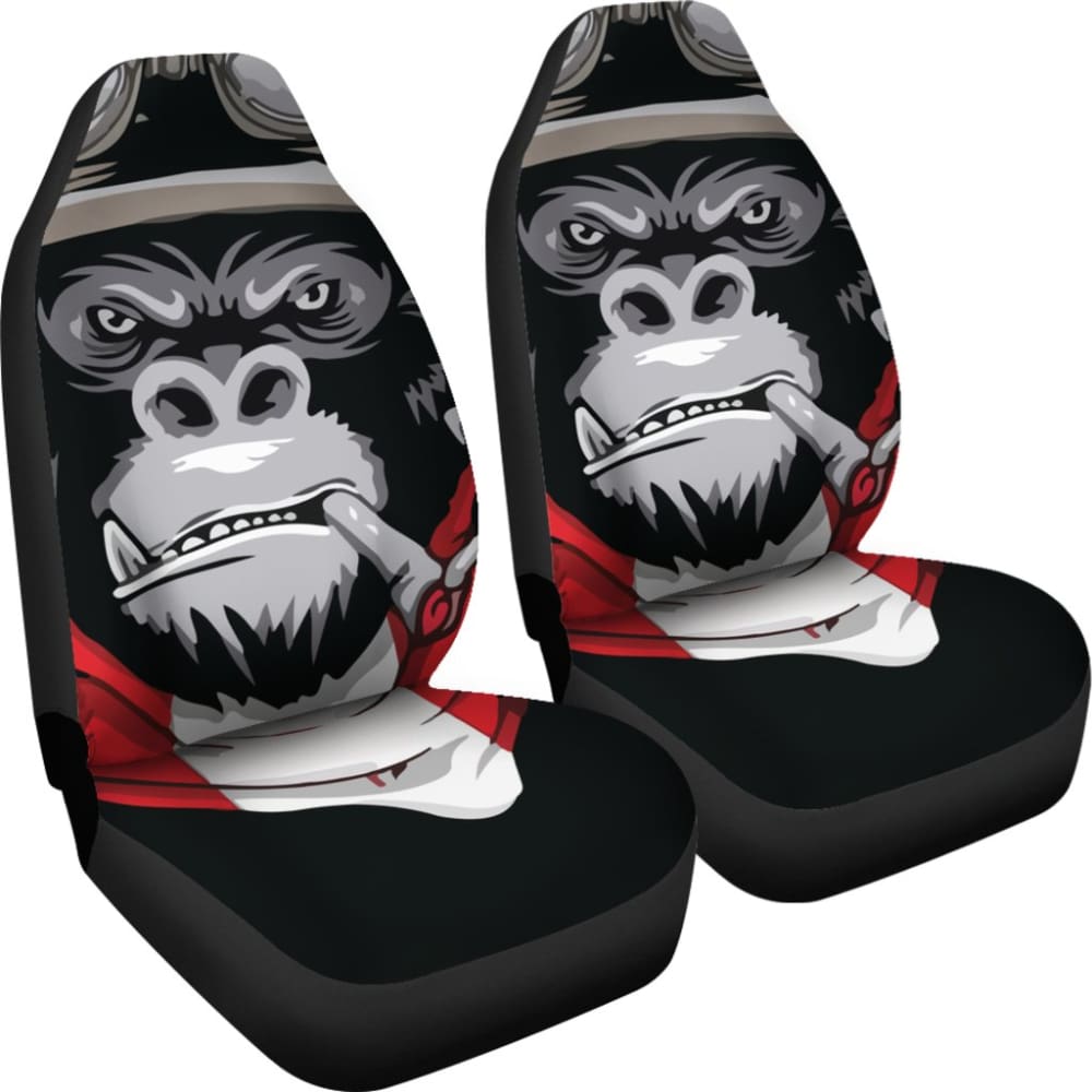 Smoke Monkey Car Seat Covers Custom Animal Car Accessories 211305 - YourCarButBetter