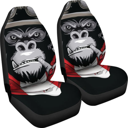 Smoke Monkey Car Seat Covers Custom Animal Car Accessories 211305 - YourCarButBetter