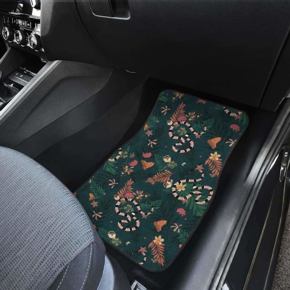 Snake Forest Pattern Front And Back Car Mats 232125 - YourCarButBetter