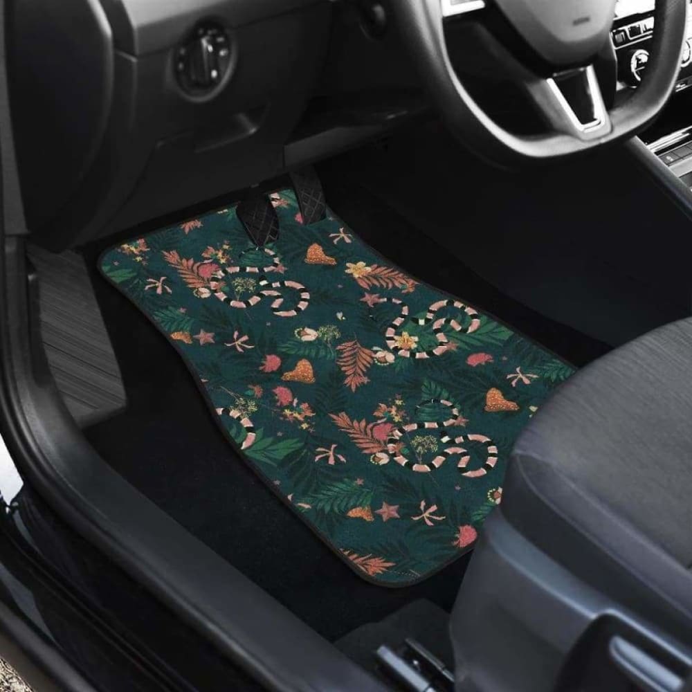 Snake Forest Pattern Front And Back Car Mats 232125 - YourCarButBetter