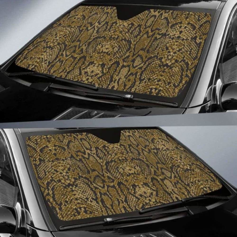 Snake Skin Pattern Car Auto Sun Shades 104020 - YourCarButBetter