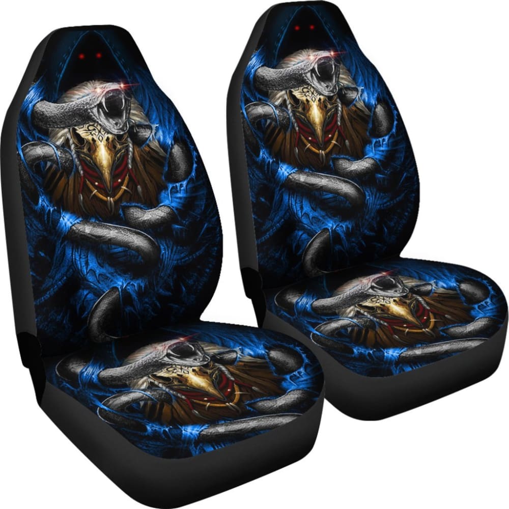Snake Skull Car Seat Covers 174510 - YourCarButBetter