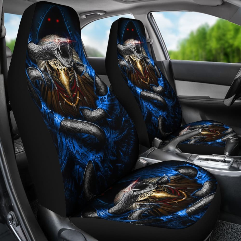 Snake Skull Car Seat Covers 174510 - YourCarButBetter