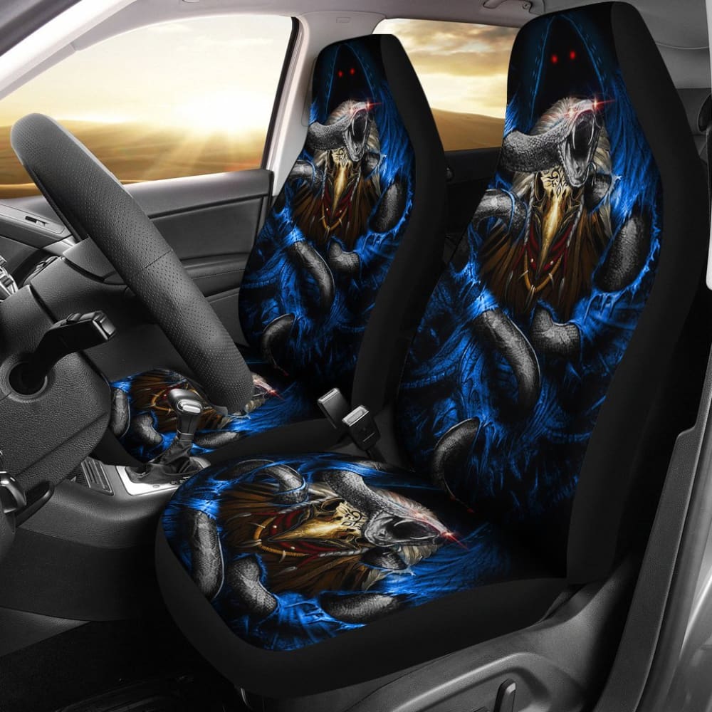 Snake Skull Car Seat Covers 174510 - YourCarButBetter